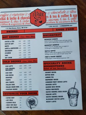 Menu photo 2 111 Park Espresso Bar Raton, NM