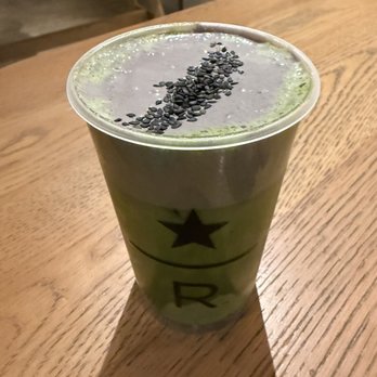 Starbucks Reserve Roastery Chicago - Matcha latte black sesame cold foam - Coffee Roasteries Near Me - Chicago, Illinois Starbucks Reserve Roastery Chicago - Matcha latte black sesame cold foam - Coffee Roasteries Near Me - Chicago, Illinois