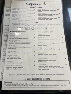 Menu photo 4 Copaneazi’s Pizzeria Tulsa, OK