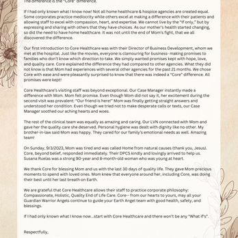 Compassionate Care Hospice - Love letter from Mrs. Ruelas. - Hospice Near Me - Riverside, California Compassionate Care Hospice - Love letter from Mrs. Ruelas. - Hospice Near Me - Riverside, California