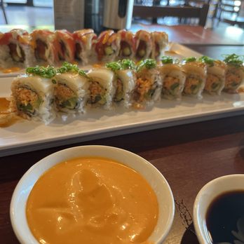 Madai Sushi - White Tiger Roll & Sunset Roll - Japanese Near Me - Frisco, Texas Madai Sushi - White Tiger Roll & Sunset Roll - Japanese Near Me - Frisco, Texas