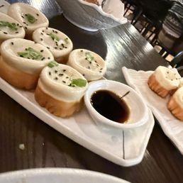 Pan fried pork baos