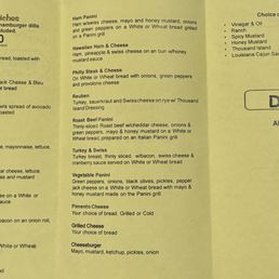 Updated Yoder's menu 2025