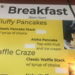 You only get 2 fluffy pancakes with your order