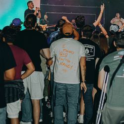 My husband worshipping Jesus!