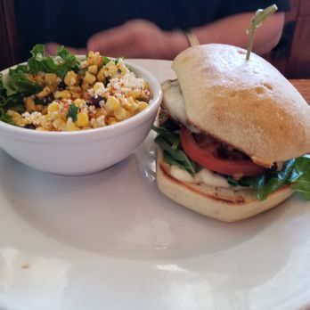 Red Bluff Taphouse - Street corn and caprese chicken sandwich.  So good! - Gastropubs Near Me - Stevenson, Washington