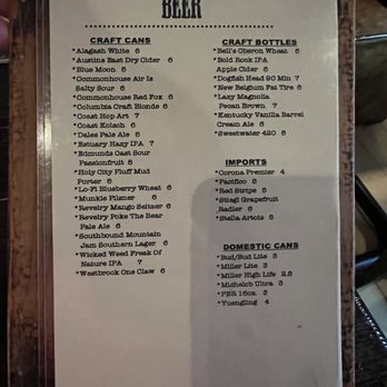 The Southern General - Beer List!! - Burgers Near Me - Johns Island, South Carolina The Southern General - Beer List!! - Burgers Near Me - Johns Island, South Carolina
