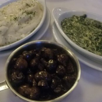 Ruth's Chris Steak House - Mashed potatoes, Creamed Spinach, Cremini Mushrooms - Steakhouses Near Me - Pasadena, California