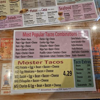 Los Generales - Menu - Mexican Near Me - San Antonio, Texas