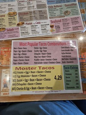 Menu photo 5 Los Generales San Antonio, TX