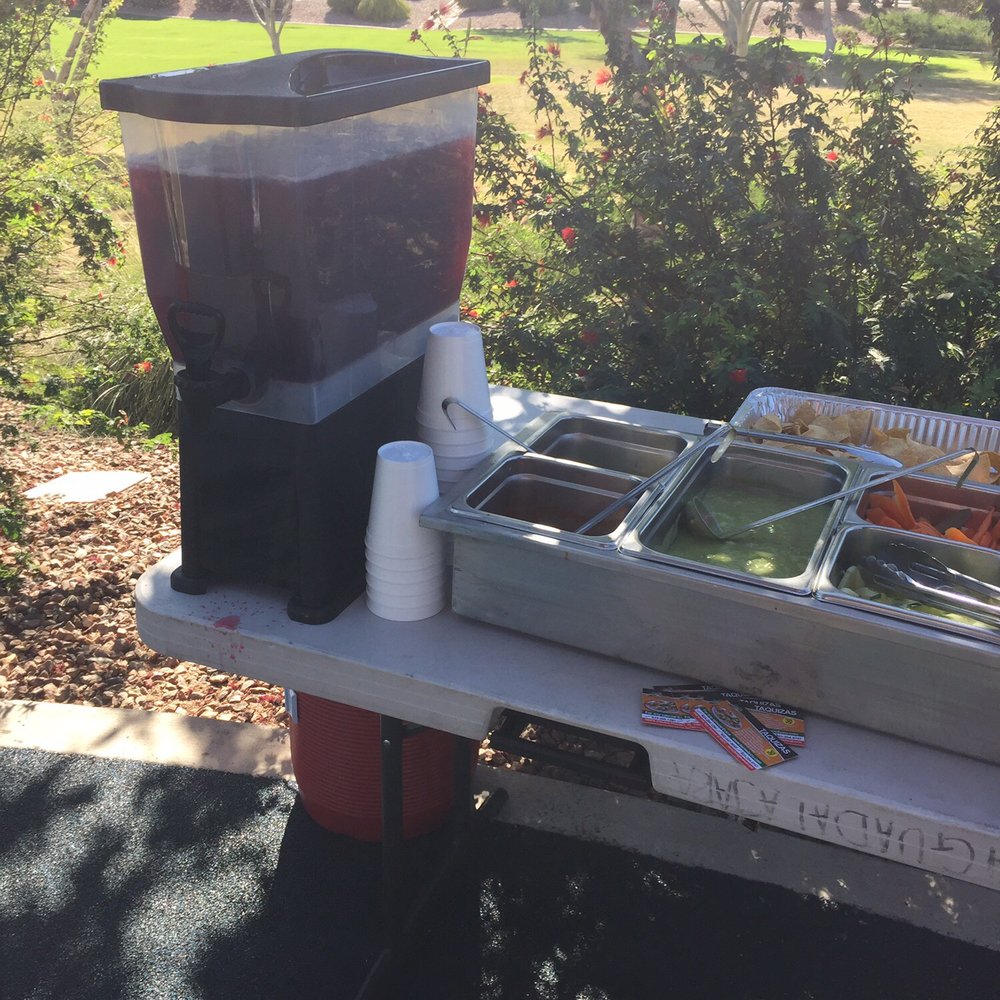 Taqueria Guadalajara - Drink and condiments setup. - Caterers Near Me - Phoenix, Arizona Taqueria Guadalajara - Drink and condiments setup. - Caterers Near Me - Phoenix, Arizona