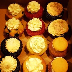 Assorted dozen mini cupcakes