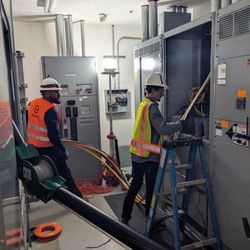 Formosa Electric - Big wire pull in main electrical room