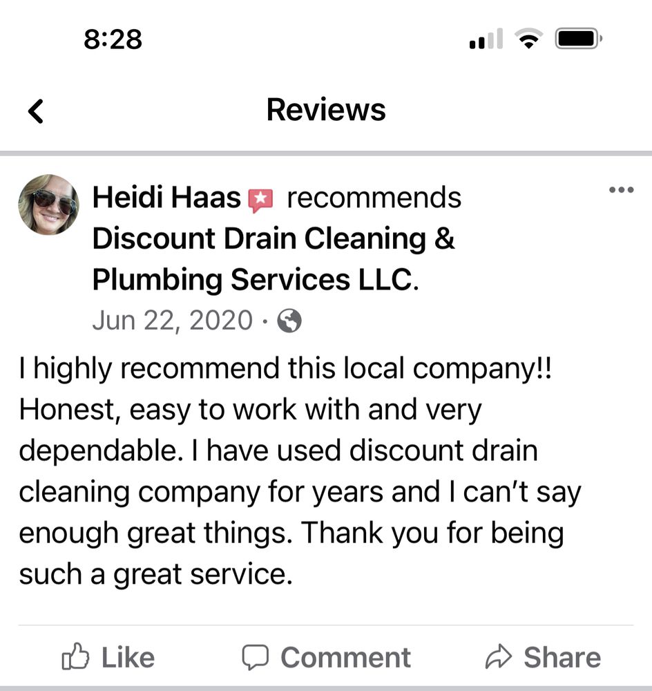 Slide of Discount Drain Cleaning and Plumbing Services
