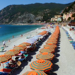 Bagno Fegina - This pebble beach can get really, really hot in the midday sun!