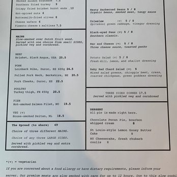Pendergast - Menu - Barbeque Near Me - Amsterdam, New Hampshire