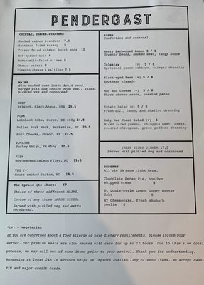 Menu photo 2 Pendergast Amsterdam, NH