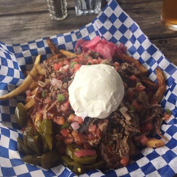 The Pig & Pint - Brisket Disco Fries. Generous on the meat and toppings so it was more than I could eat! Def awesome to share. - Barbeque Near Me - Jackson, Mississippi The Pig & Pint - Brisket Disco Fries. Generous on the meat and toppings so it was more than I could eat! Def awesome to share. - Barbeque Near Me - Jackson, Mississippi