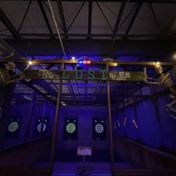 13th Hour Haunted Hatchets - Black light lit targets!