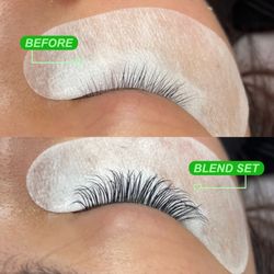 Studio Sohn - Before and after oil and water proof lash extensions