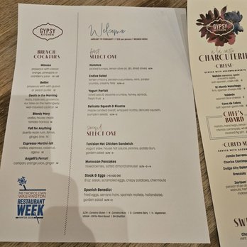 Gypsy Kitchen DC - The menu for Gypsy Kitchen. - Tapas/Small Plates Near Me - Washington, DC, District of Columbia