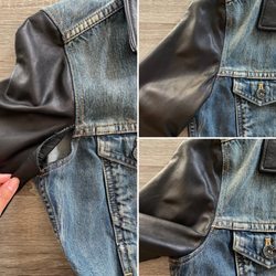 The Art Alterations - Left: hole in the armpit. Right: repaired!