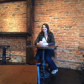 Peddler Coffee - My Delaware friend enjoying a very chocolaty hot cocoa. - Coffee Roasteries Near Me - Philadelphia, Pennsylvania