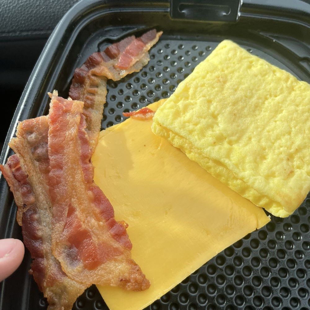 This is supposed to be a bacon egg and cheese....