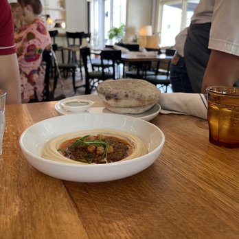 Saba - Spicy lamb ragu hummus - Mediterranean Near Me - New Orleans, Louisiana