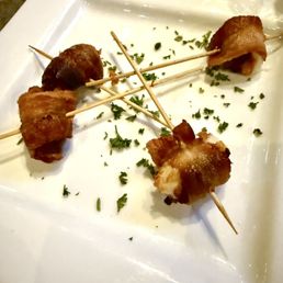 Bacon-Wrapped Dates Stuffed With Cheese