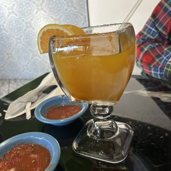 Agave Azul Cocina Mexicana - Mango margarita - Seafood Near Me - Edmond, Oklahoma