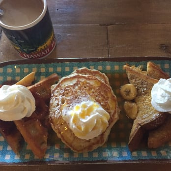 Countryside Cafe - Walk Through The Country - Strawberry Belgian waffles, lilikoi pancakes and bananas foster French toast - Breakfast & Brunch Near Me - Waianae, Hawaii Countryside Cafe - Walk Through The Country - Strawberry Belgian waffles, lilikoi pancakes and bananas foster French toast - Breakfast & Brunch Near Me - Waianae, Hawaii