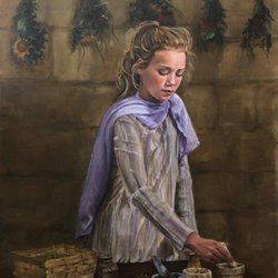 "Fragrant Offering" 20 X 30 Oil on Linen painting by Kim Felts