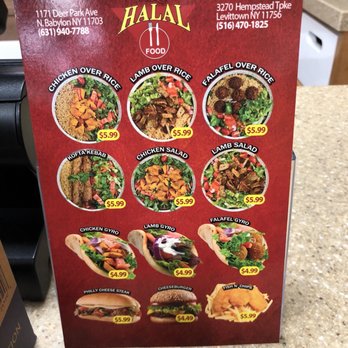 Naz's Halal Food - Levittown - The other side of the menu - Halal Near Me - Levittown, New York