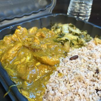Irie Kitchen - Curry chicken, rice & beans, greens. - Caribbean Near Me - Grand Rapids, Michigan Irie Kitchen - Curry chicken, rice & beans, greens. - Caribbean Near Me - Grand Rapids, Michigan