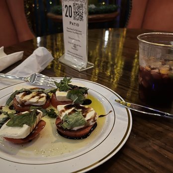 Cafe Bar Europa - Sangria and Caprese Salad - Tapas Bars Near Me - San Diego, California Cafe Bar Europa - Sangria and Caprese Salad - Tapas Bars Near Me - San Diego, California
