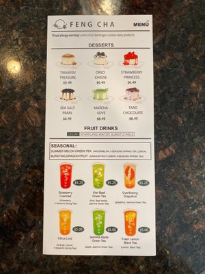 Menu photo 3 Feng Cha Conroe, TX