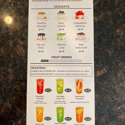 Feng Cha - Menu 2
