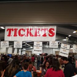 Choctoberfest - Waiting to get in and get our Choctoberfest on!