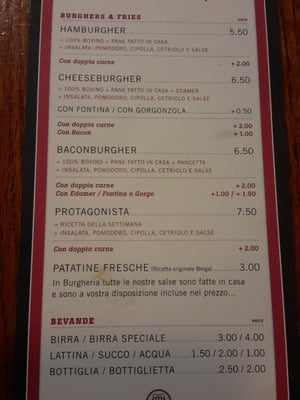 Menu photo 2 Burgheria Torino, TO Menu photo 2 Burgheria Torino, TO
