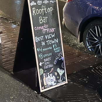The Rooftop Bar - a chalk board on the sidewalk - Bars Near Me - Wilmington, North Carolina The Rooftop Bar - a chalk board on the sidewalk - Bars Near Me - Wilmington, North Carolina