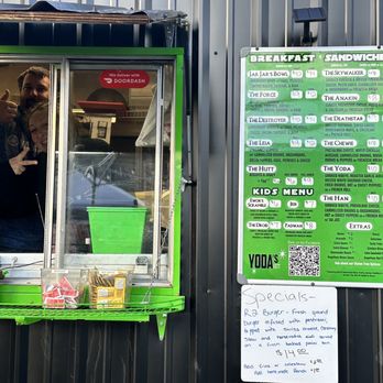 Front Street Food Trucks - Yoda's Hut menu - Food Court Near Me - Coos Bay, Oregon Front Street Food Trucks - Yoda's Hut menu - Food Court Near Me - Coos Bay, Oregon