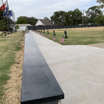 Vietnam Memorial Wall - The start of the long wall - Landmarks & Historical Buildings Near Me - Weatherford, Oklahoma Vietnam Memorial Wall - The start of the long wall - Landmarks & Historical Buildings Near Me - Weatherford, Oklahoma