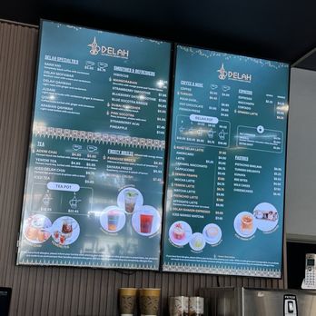 Delah Coffee - Menu - 3/2026 - Coffee & Tea Near Me - Dublin, California