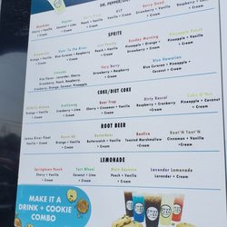Fizz Sips NSweets - Menu part 1