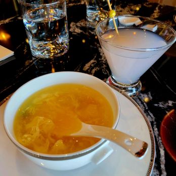 Miya Moon - Egg drop soup and lychee martini - Chinese Near Me - Broomfield, Colorado