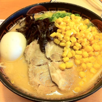 Santa Ramen - Pork ramen with corn, bean sprouts, and hard boiled egg - Ramen Near Me - San Mateo, California Santa Ramen - Pork ramen with corn, bean sprouts, and hard boiled egg - Ramen Near Me - San Mateo, California