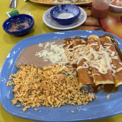 El Rancho Mex Grill - Beef enchiladas