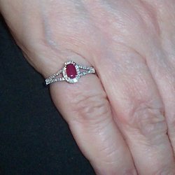 Riddles Jewelry - "Real" Ruby Pinky Ring, simply gorgeous!