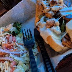 Old Town Draught House Grill - Chicken Philly with a salad